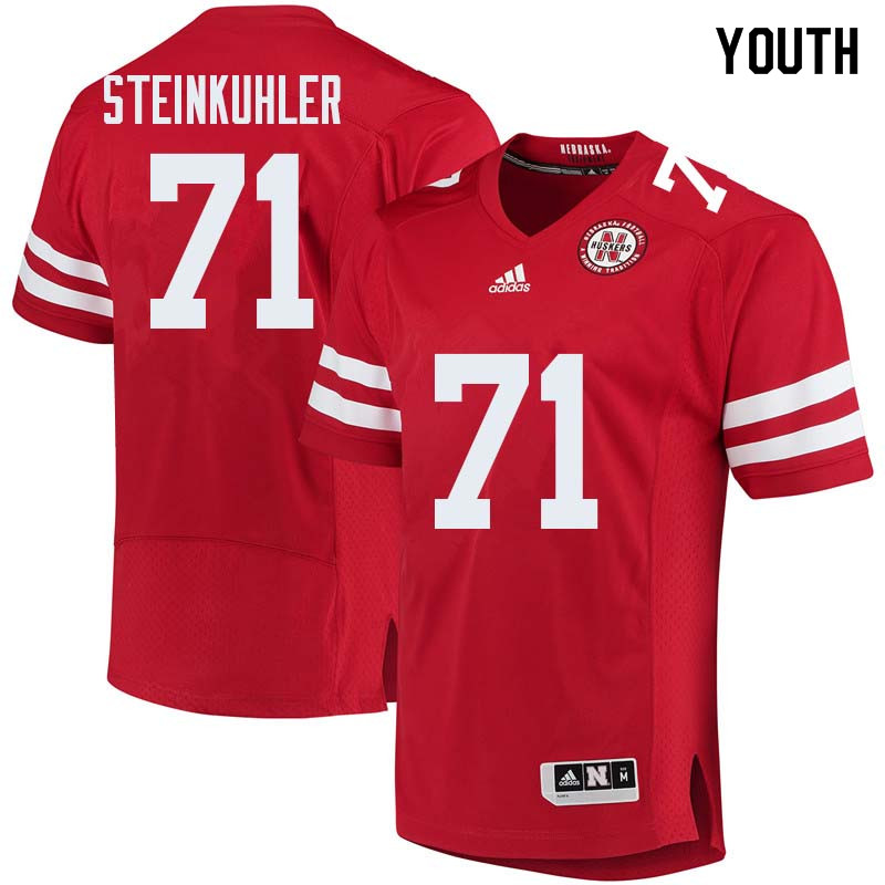 Youth #71 Dean Steinkuhler Nebraska Cornhuskers College Football Jerseys Sale-Red